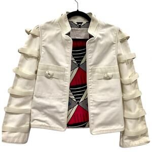 Alix of Bohemia Georgia Knot Jacket Ivory Cotton Limited Edition XS